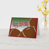 Football - Happy Birthday van de grootste fan! Kaart (Gele Bloem)