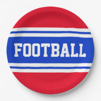 FOOTBALL Helder Rood Wit Blauw Racing Stripes