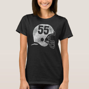Football Helm Speler Nummer 55 1 T-shirt