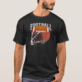 Football Helmet Graphic T-shirt