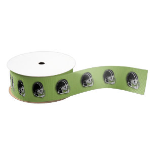 Football Helmet Green Grosgrain Lint