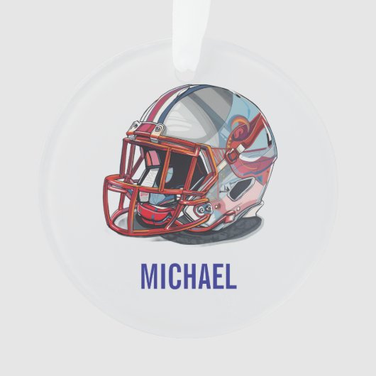 Football Helmet Pop Art Motivational Name (devant)