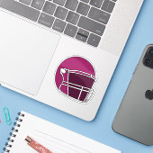 Football Helmet Sticker (Laptop met iPhone)