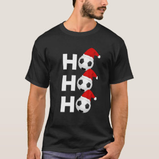 Football Ho Ho Funny Kerstmis T-shirt