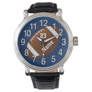 Football horloge met Jouw naam, AANTAL en KLEUREN