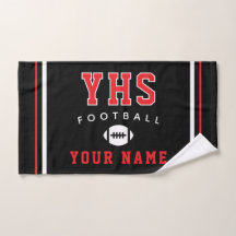 Football Icon, Custom Name & School, Team Gift
