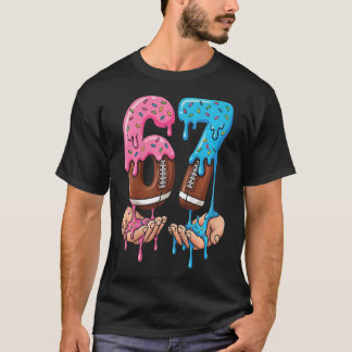 Football Ijs Drip 67 Handen Jongens Zes Zeven T-shirt