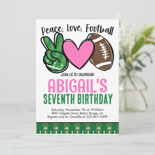 Football Invitation (Debout devant)