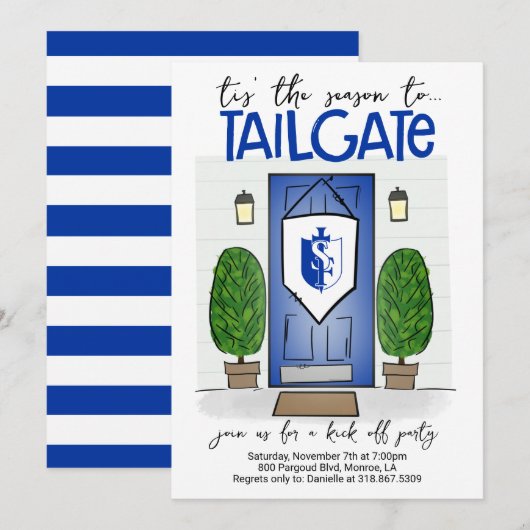 Football Invitation Changer DE COULEURS Ajouter VO (Devant / Derrière)