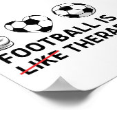 Football is als therapie poster (Hoek)
