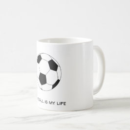 Football is mijn leven koffiemok