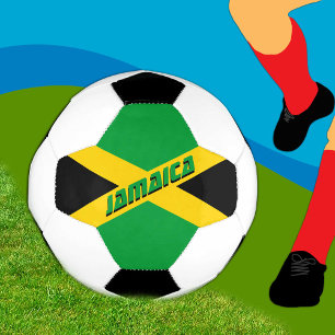Football jamaïcain et drapeau jamaïcain / Sports
