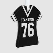 Football Jersey Black Uniform avec photo (devant)