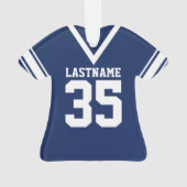 Football Jersey bleu foncé Uniforme (dos)