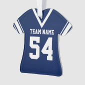Football Jersey bleu foncé Uniforme avec photo (devant)