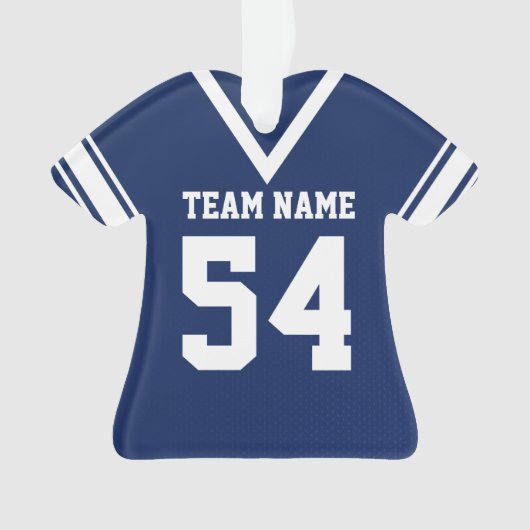 Football Jersey bleu foncé Uniforme avec photo (devant)