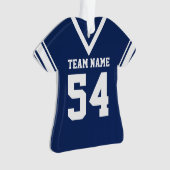 Football Jersey bleu foncé Uniforme avec photo (devant)