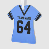 Football Jersey Blue Black Uniforme (devant)