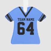 Football Jersey Blue Black Uniforme (devant)