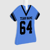 Football Jersey Blue Black Uniforme (devant)