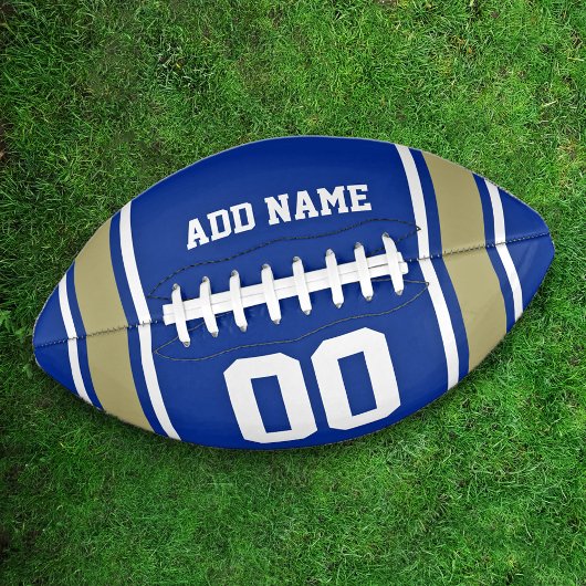 Football Jersey Blue|Gold Personalized