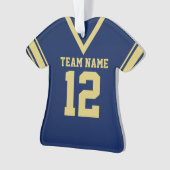 Football Jersey Blue Gold Uniforme (devant)