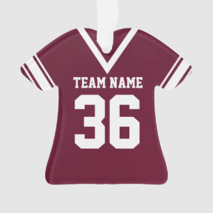 Football Jersey Bourgogne uniform met foto Ornament