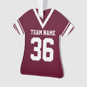 Football Jersey Bourgogne Uniforme avec photo (devant)