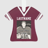 Football Jersey Bourgogne Uniforme avec photo (dos)