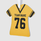 Football Jersey Gold Uniform avec photo (devant)