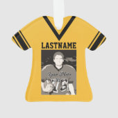 Football Jersey Gold Uniform avec photo (dos)