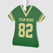 Football Jersey Green Gold Uniform avec photo (devant)