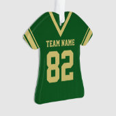 Football Jersey Green Gold Uniform avec photo (devant)