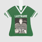 Football Jersey Green Uniform avec photo (dos)