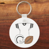 Football, Jersey, Helmet Sleutelhanger (Voorkant)