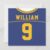 Football Jersey Invitation de la fête à thème, LAX (Dos)