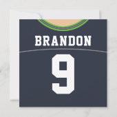 Football Jersey Invitation de la fête à thème, LAX (Dos)