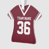 Football Jersey Maroon Uniforme avec photo (devant)