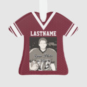 Football Jersey Maroon Uniforme avec photo (dos)