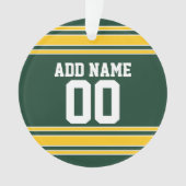 Football Jersey met aangepast nummer Ornament (voorkant)