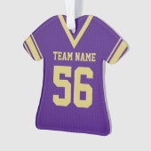 Football Jersey Purple Gold Uniforme avec photo (devant)