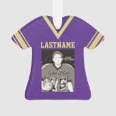 Football Jersey Purple Gold Uniforme avec photo (dos)