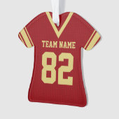 Football Jersey Red Gold Uniform avec photo (devant)