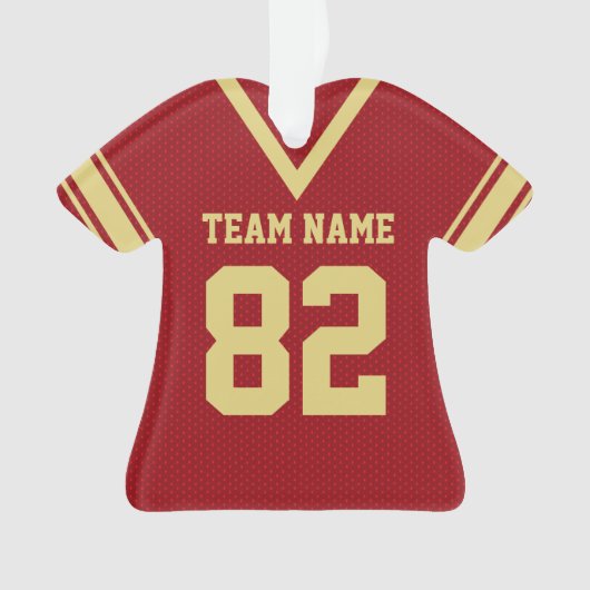 Football Jersey Red Gold Uniform avec photo (devant)