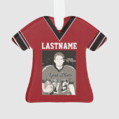 Football Jersey Red Uniform avec photo (dos)