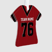 Football Jersey Red Uniform avec photo (devant)
