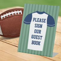 Football Jersey Sportspel Dag Wedding Guestbook