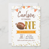 Football Jeu Heure Anniversaire Invitation (Devant)