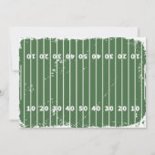 Football Jeu Heure Photo Anniversaire Invitation (Dos)