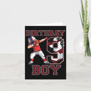 Football Jongen Dabbing 9e Verjaardag Liefde Sneak Kaart